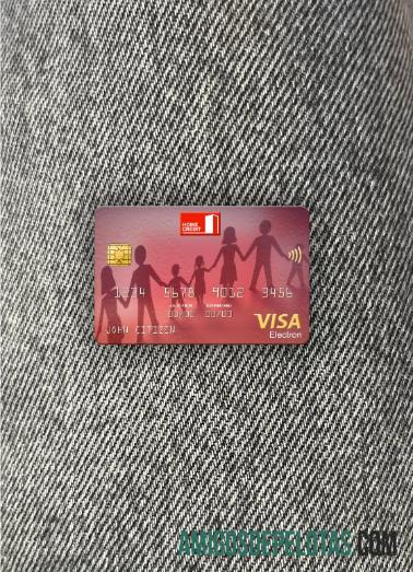 Rússia Home Credit Bank Visa Electron Cartão Photolook Front exemplo